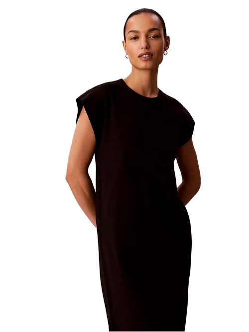 CALVIN KLEIN Vestito midi in jersey Relaxed CALVIN KLEIN | LV047F245GUB1
